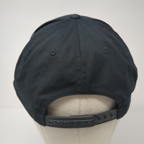 Pro Logo Patch Snapback Hat Black One Size Adjustable Solid Outdoor - Picture 5 of 7